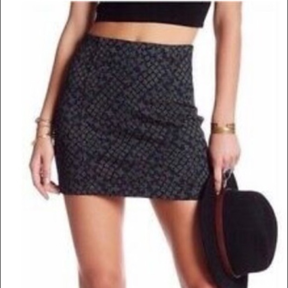 Free People femme denim skirt